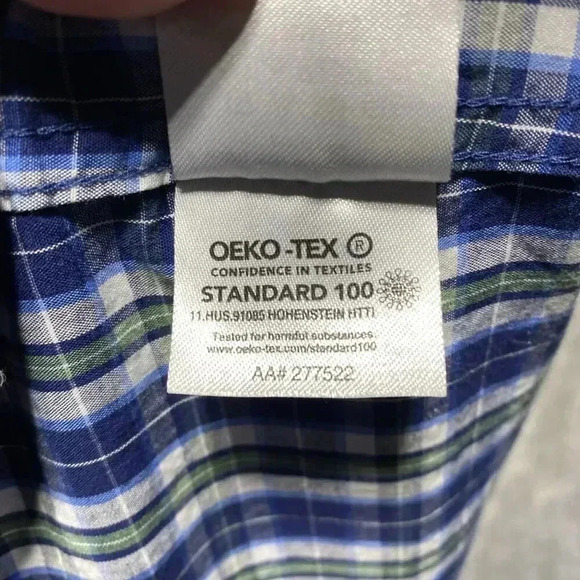 IZOD Plaid Button Down Mens Dress XL Shirt Soft Washed Essentials Regular Fit - Picture 11 of 11